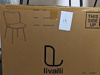 4x eetkamerstoel livalli, gail - giel, antraciet - afbeelding 7 van  7