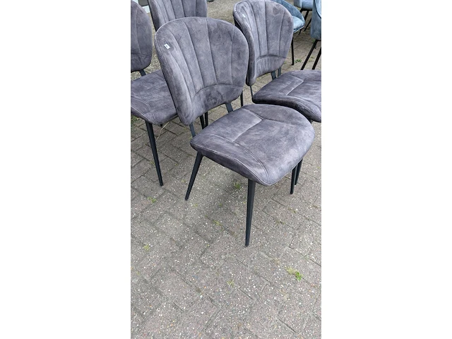 4x eetkamerstoel nolah adore, zazuhome, donkergrijs / antraciet - afbeelding 2 van  6