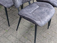 4x eetkamerstoel nolah adore, zazuhome, donkergrijs / antraciet - afbeelding 2 van  6
