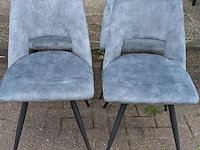 4x eetkamerstoel pablo adore blue, zazuhome - afbeelding 4 van  5