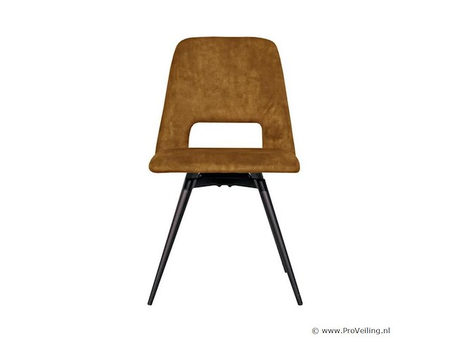 4x eetkamerstoel pablo zonder arm - draaibaar - adore geel / yellow - afbeelding 2 van  5