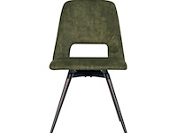 4x eetkamerstoel pablo zonder arm - draaibaar - adore groen / dark green - afbeelding 2 van  4
