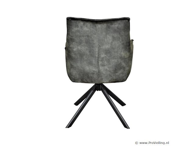4x eetkamerstoel prego met arm - draaibaar - adore groen / dark green - afbeelding 4 van  4