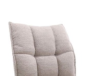 4x eetkamerstoel prego zonder arm - draaibaar - alpine 01 beige - boucle stof - afbeelding 5 van  5