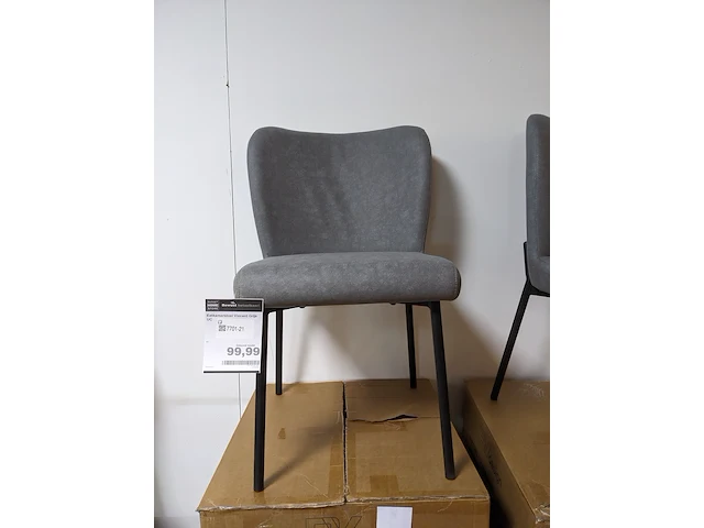 4x eetkamerstoel rv design, ventura- vincent, grijs - afbeelding 2 van  6