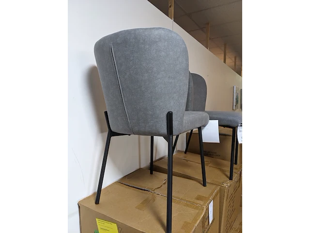 4x eetkamerstoel rv design, ventura- vincent, grijs - afbeelding 4 van  6