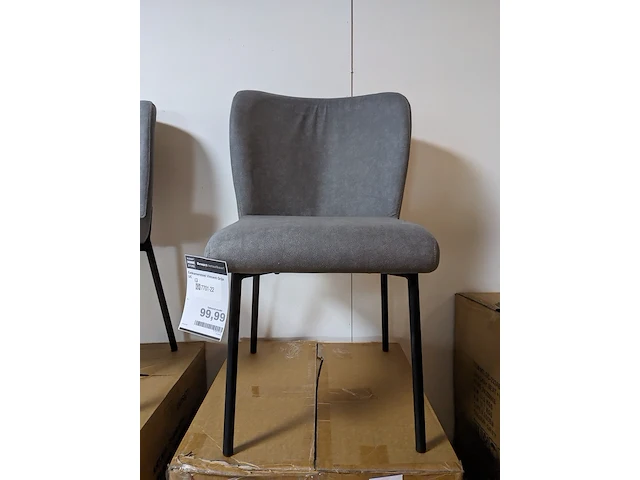 4x eetkamerstoel rv design, ventura- vincent, grijs - afbeelding 2 van  6