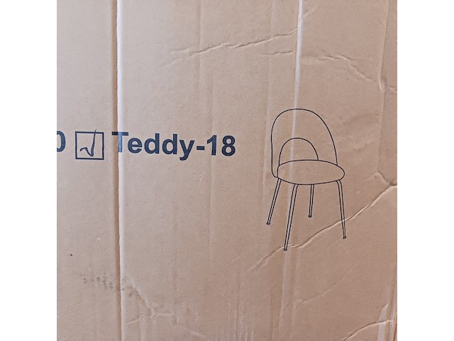 4x eetkamerstoel teddy gold, 2025 - afbeelding 2 van  3