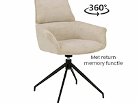 4x eetkamerstoel zazuhome, trente alpine, beige - afbeelding 1 van  6