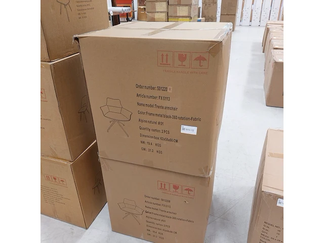 4x eetkamerstoel zazuhome, trente alpine, beige - afbeelding 6 van  6