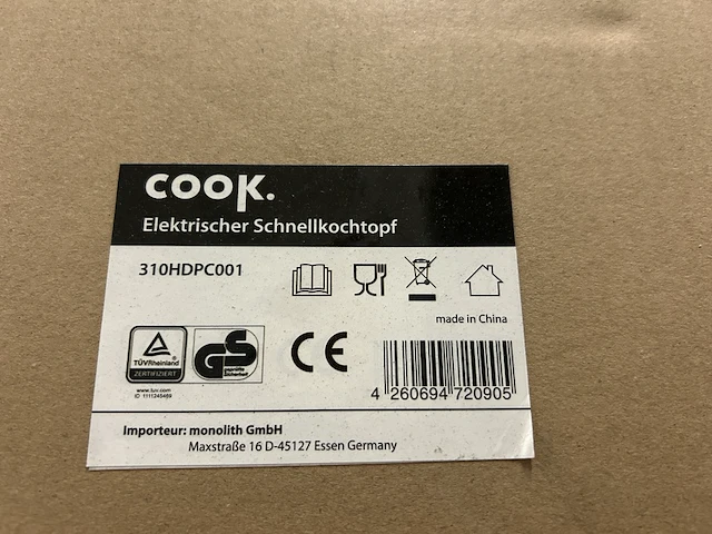4x elektrische snelkookpan cook. - afbeelding 3 van  4