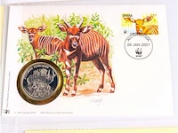 4x enveloppen met munten wwf - afbeelding 2 van  5
