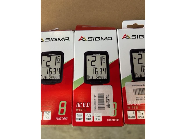 4x fietscomputer sigma, bc 8.0 - afbeelding 3 van  3