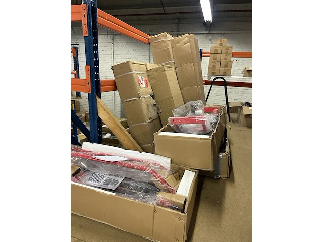 4x fitness powerack, zwart/rood - afbeelding 1 van  8