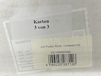 4x fitness powerack, zwart/rood - afbeelding 5 van  8