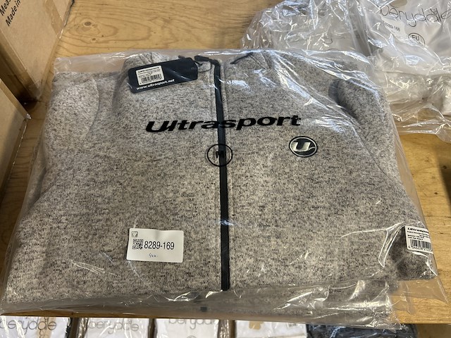 4x fleece jack gevoerd maat m, ultrasport, beige - afbeelding 1 van  4