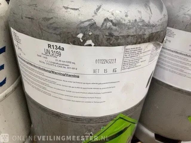 4x gasfles koelmiddel climalife, r134a - afbeelding 1 van  5