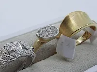 4x gouden ring, 18 karaats - afbeelding 8 van  11