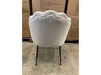 (4x) great home accent zb-5600 - schelpstoel - crème/zwarte poot - afbeelding 6 van  7