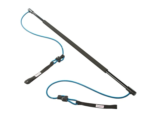 4x gym stick met elastische touwen ultrasport, zwart - afbeelding 1 van  5