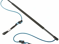 4x gym stick met elastische touwen ultrasport, zwart - afbeelding 1 van  5