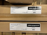 4x gym stick met elastische touwen ultrasport, zwart - afbeelding 4 van  5
