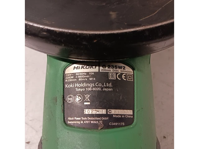 4x haakse slijper, hitachi en hikoki, 3x g23sw2 - afbeelding 6 van  26