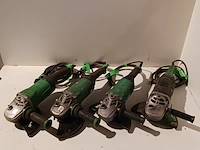 4x haakse slijper, hitachi en hikoki, 3x g23sw2 - afbeelding 12 van  26