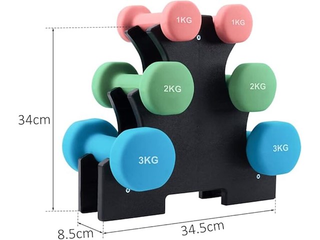 4x halterpiramide ultrasport - afbeelding 3 van  7