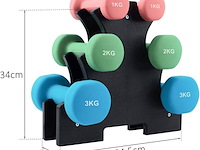 4x halterpiramide ultrasport - afbeelding 3 van  7