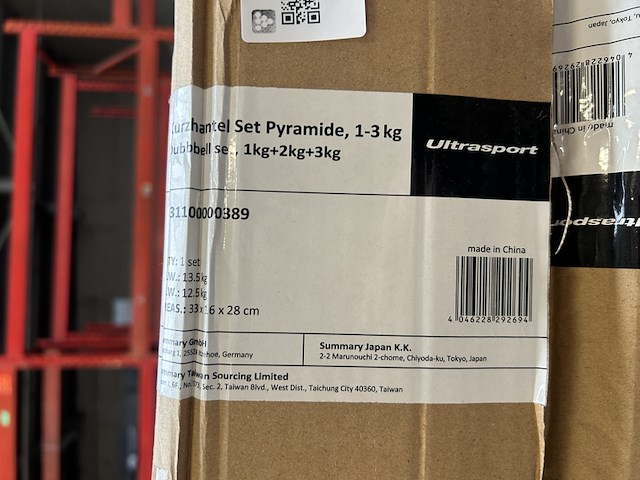 4x halterpiramide ultrasport - afbeelding 5 van  7