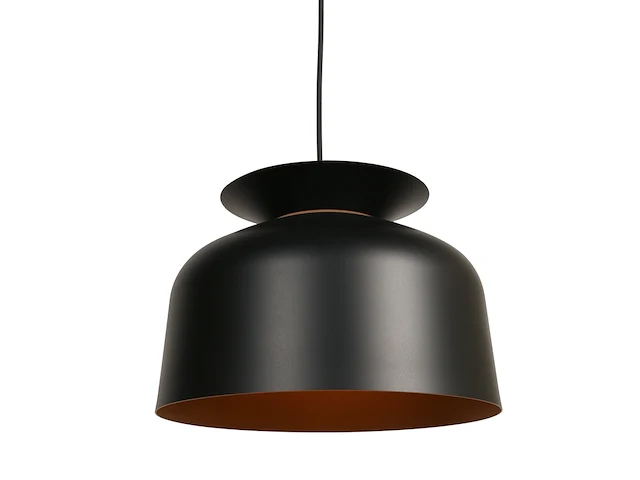 4x hanglamp skandina zwart met gouden binnenkant, steinhauer lighting, 3684zw, zwart goud, 2025 - afbeelding 2 van  7