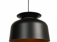 4x hanglamp skandina zwart met gouden binnenkant, steinhauer lighting, 3684zw, zwart goud, 2025 - afbeelding 2 van  7