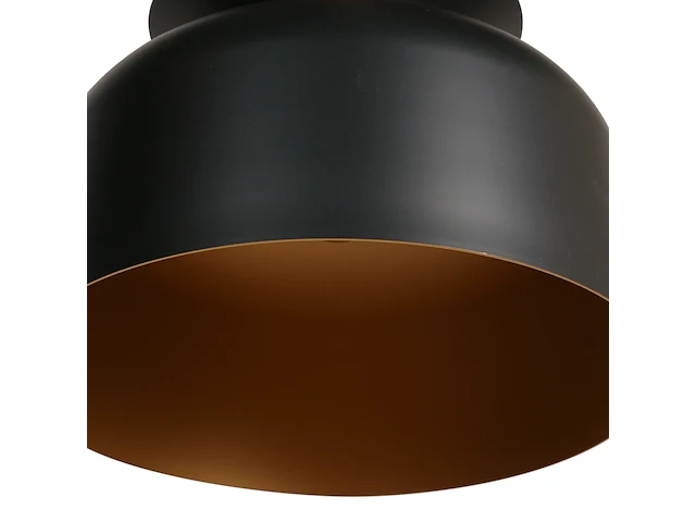 4x hanglamp skandina zwart met gouden binnenkant, steinhauer lighting, 3684zw, zwart goud, 2025 - afbeelding 6 van  8
