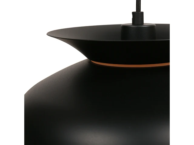 4x hanglamp skandina zwart met gouden binnenkant, steinhauer lighting, 3684zw, zwart goud, 2025 - afbeelding 6 van  9