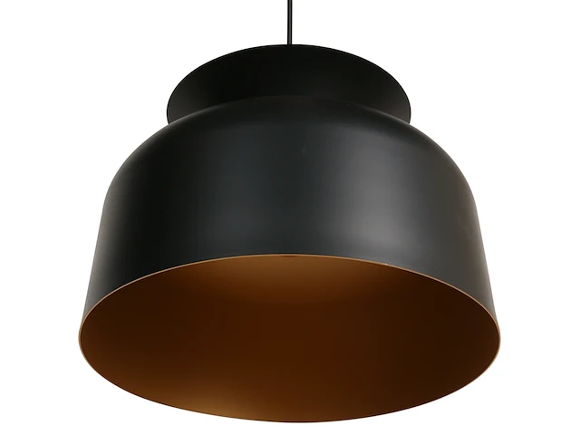 4x hanglamp skandina zwart met gouden binnenkant, steinhauer lighting, 3684zw, zwart goud, 2025 - afbeelding 5 van  9