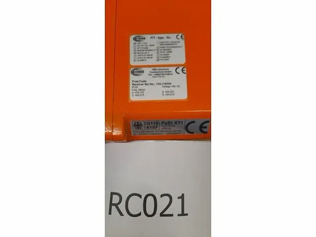 4x hbc radiobesturingen t.b.v. bovenloopkranen / takels - afbeelding 9 van  10
