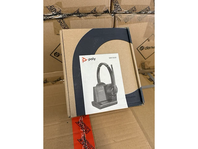 4x headset poly / plantronics, zwart, 2022 - afbeelding 1 van  6