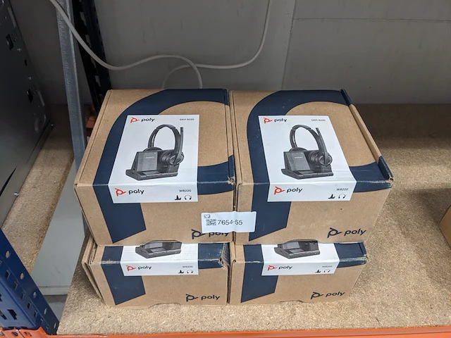 4x headset poly / plantronics, zwart, 2022 - afbeelding 6 van  6