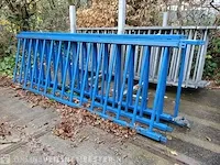 4x hekwerk, blauw - afbeelding 2 van  7