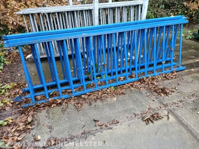 4x hekwerk, blauw - afbeelding 4 van  7