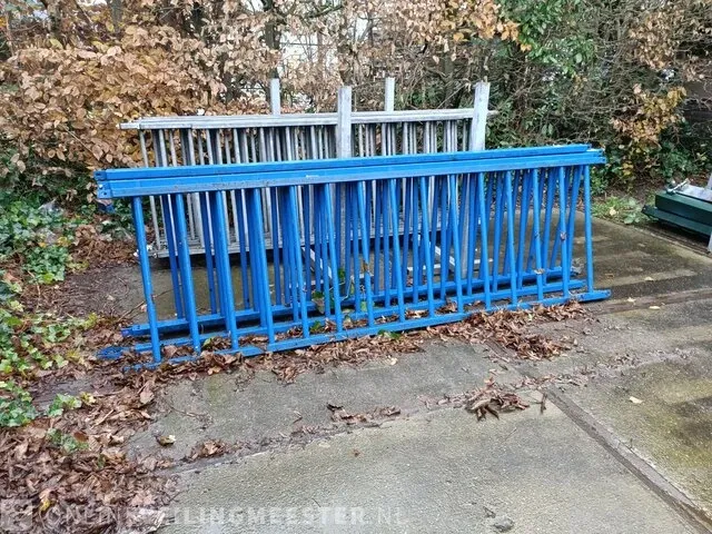 4x hekwerk, blauw - afbeelding 5 van  7