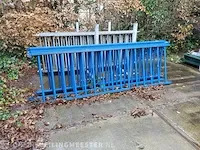4x hekwerk, blauw - afbeelding 5 van  7