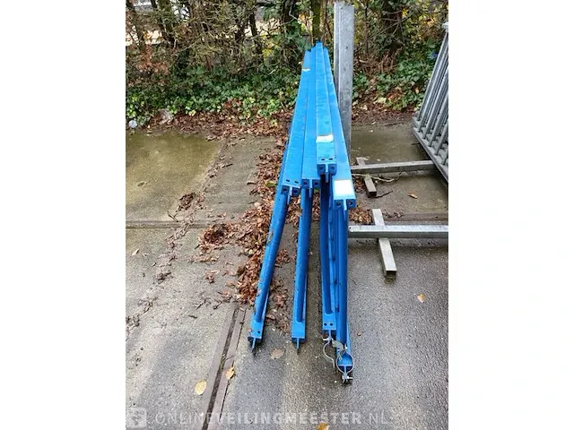 4x hekwerk, blauw - afbeelding 6 van  7