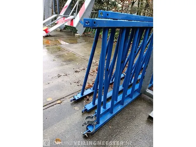 4x hekwerk, blauw - afbeelding 7 van  7