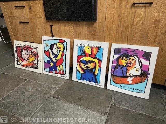 4x herman brood verliefd-verkering-relatie-huwelijksbootje - afbeelding 2 van  4