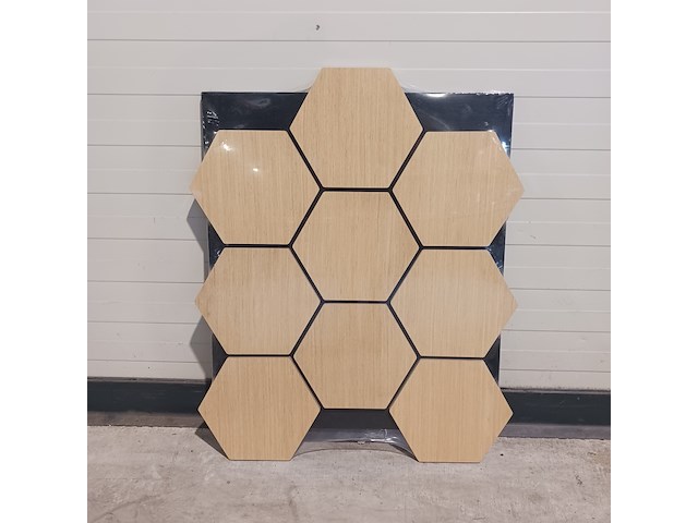 4x hexagon wandpaneel 80x60, sanderz, oak eiken, 2025 - afbeelding 1 van  5