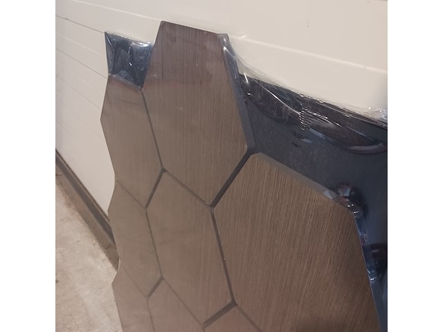 4x hexagon wandpaneel 80x60, sanderz, smoke eiken gerookt, 2025 - afbeelding 2 van  5