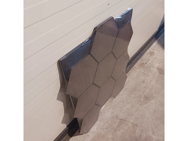 4x hexagon wandpaneel akoestisch, smoke, 2025 - afbeelding 3 van  5