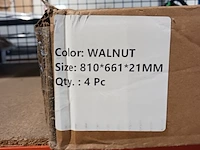4x hexagon wandpaneel akoestisch, walnut, 2025 - afbeelding 5 van  5